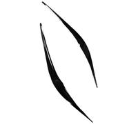DEMULAX Glossy Black Front Headlight Eyebrow Eyelids, for F22 F23 F87 M2 220i M235i M240i 2 Series 2015-2022 Headlamp Cover Stickers Car Headlamp Decoration Film(Glossy Black)