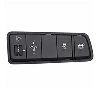 DEMULAX Headlamp Height Adjustment Switch Instrument Luminance Switch OFF Electric Tail Gate Switch, for Hyundai, 93710D3350 Car Boot Lid Release Button(Black Belt tailed do)