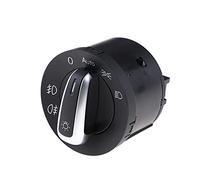 DEMULAX Headlight Fog Head Light Switch Car 377941534C 3B0941531A, for Golf, 5 6 GTI, for Jetta, for Passat, for Caddy, Car Fog Light Switch