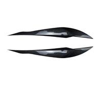 DEMULAX Headlight Lamp Eyebrows Cover Trim Stickers, For 3 Series F30 F31 318i 320i 328i 330i 335i 340i 320d 330d 2012-2018 Abs Car Headlamp Decoration Film(Carbon Look)