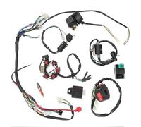 DEMULAX Ignition Coil Full Complete Electrics Wiring Harness STATOR 6 | Coil, for Motorcycle ATV Quad Pit Bike 50cc 110cc 125cc