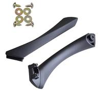 DEMULAX Inner Door Handle Panel, for BMW, E90 E91, for BMW, 3-Series Sedan Pull Trim Cover Black Beige 51417230849 51416971289 51416971291 Car Door Handle Interior(Black-2pcs-Left)