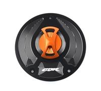 DEMULAX Keyless Motorcycle Fuel Tank cap Cover CBR 600 F4 F3 F2 1991-2008, CBR600 F4I 2000-2017, CBR600RR 2003-2019, Motorcycle Fuel Tank Cap(Orange)