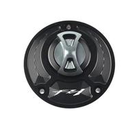 DEMULAX Keyless Motorcycle Fuel Tank cap Cover, for YAMAHA, FZ 1 FZ1 (all years) Motorcycle Fuel Tank Cap(Grey)