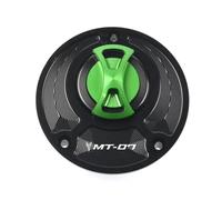 DEMULAX Keyless Motorcycle Fuel Tank cap Cover, for YAMAHA, MT07 MT 07 MT-07/FZ-07 2014-2020 2015 2016 2017 2018 2019 Motorcycle Fuel Tank Cap(Green)