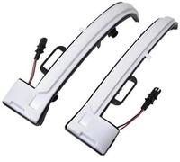 DEMULAX LED Sequential Side Wing Mirror Turn Signal Dynamic Blinker Indicator, for Peugeot, 308 T9 308 SW II Mk2(White) Side Mirror Indicator Light(White)