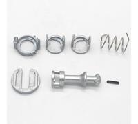 DEMULAX LHD Left Driver Side Door Lock Barrel with 2 Keys, for, X5 E53 2000-2006 car Door Lock Cylinder Repair kit(Repair Kit)