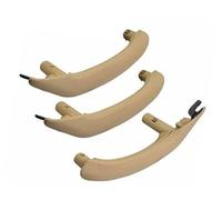 DEMULAX LHD RHD Car Front Left Door Inner Handle Pull Trim Door Interior Panel Handle, for BMW, X3 F25 X4 F26 2011-2017 Auto Accessories 51417248502 Car Door Handle Interior(RHD Beige 3pcs)