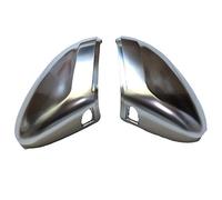 DEMULAX Matt Chrome Mirror Cover Rearview Side Cap Housing, for VW, for Passat, B8 Gloss Black Mirror Cover(With Side Assist)