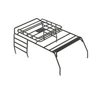 DEMULAX Metal Roof Luggage Rack Carrier 1/10 RC Car, for Axial, SCX10 Truck Roof Rock Crawler Car RC Part Accessory Toy Car Roof Rack