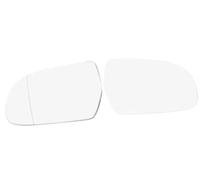 DEMULAX Mirror Glass Backing Plate 8K0857535E, for A4, for S4 2010-2016, for A5, for S5 2010-2017, for A3 2010-2012 Side Heated Rearview Lens Left Right Car Exterior Side Mirror (A pair)