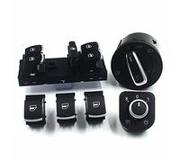 DEMULAX Mirror Headlight Fog Lamp Window Control Button Switch, for VW, for Jetta, III, for Golf, GTI 6, for Tiguan, for Passat, B6 B7 CC 3C8941431B Car Fog Light Switch