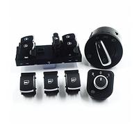 DEMULAX Mirror Headlight Fog Lamp Window Control Button Switch, for VW, for Jetta, Mk5, for Golf, GTI 6, for Tiguan, for Passat, B6 B7 CC 3C8941431B Car Fog Light Switch