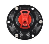 DEMULAX Motocycle RS660 CNC Fuel Tank Cap Cover, for Aprilia, RSV 1000 RSV1000 Mille Shiver 750 RS125 RS250 Tuono 1000 RS660 Oil Cover Motorcycle Fuel Tank Cap(Red)