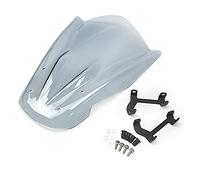 DEMULAX Motocycle Windshield Windscreen Mounting Bracket Flyscreen Wind Shield, for YAMAHA, MT07 FZ07 2013 2014 2015 2016 2017 Motorcycle Windscreen(Light Smoke)