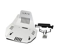 DEMULAX Motorbike Engine Belly Pan Protection Skid Plate Guard Cover Protector, for Benelli, Jinpeng TRK502 TRK502X TRK 502 502X 2018 2019 Motorbike Accessories(Silver)