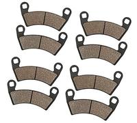 DEMULAX Motorcycle Front Rear Brake Pads, for Polaris, Ranger, for CREW 700 800 RZR XP4 900 oil 2012-2014 XP1000 EFI 2014-2019 RZRS900 Motorcycle Brake Pad Pack(BLACK 4 Pairs)