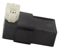 DEMULAX Motorcycle Ignition Coil Box 6-Pin Ac Dc Cdi, for CG125cc 150Cc 200Cc 250Cc Atv Quads Moped Scooter Buggy Go Kart Engine Spark Module(BLACK Gy6 DC)