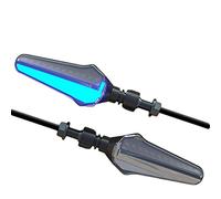 DEMULAX Motorcycle Turn Signal Light Indicator Motorbike Bright Daytime Running Lights Scooter 12V Flashers Motorcycle Indicator Light(Blue)