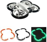 DEMULAX Neo Drone Propeller Guard Bumper,Luminous Silicone Bumper Ring Anti-Collision Impact Protectors, for DJI, Neo, Propellers Protective Drone Propeller Guard