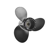 DEMULAX Outboard Propeller 20hp 25hp 30hp 10 1/4x11 Boat Motor Aluminum Screw 3 Blade 10 Spline Fit 20 25 30 Hp 10.25 * 11inch Boat Propeller Replacement