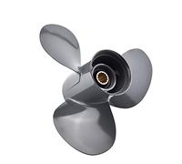 DEMULAX Outboard Propeller 35hp 40hp 50hp 60hp 11 3/8 * 12 Boat Motor Aluminum Alloy Screw 3 Blade 13 Spline Marine Engine Part Boat Propeller Replacement