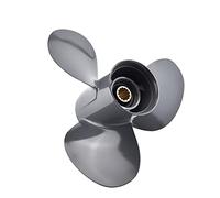 DEMULAX Outboard Propeller 35hp 40hp 50hp 60hp 11 3/8 * 12 Boat Motor Aluminum Alloy Screw 3 Blade 13 Spline Marine Engine Part Boat Propeller Replacement