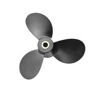 DEMULAX Outboard Propeller 4Hp 6Hp 7 1/2 * 7 Boat Motor Aluminum Alloy Screw 3 Blade 10 Spline Tooth Ship Marine Engine Parts Boat Propeller Replacement