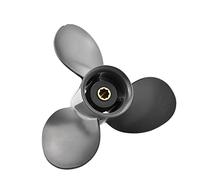 DEMULAX Outboard Propeller 8hp 9.9hp 10hp 15hp 20hp 9 1/4 * 10 Boat Motor Aluminum Alloy Screw 3 Blade Ship Marine Engine Parts Boat Propeller Replacement