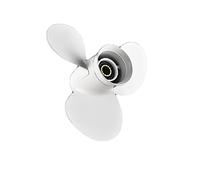 DEMULAX Outboard Propeller, for YAMAHA, 25hp 30hp 40hp 48hp 50hp 55hp 60hp 11 3/4 * 10 Motor Aluminum Alloy Screw Boat Engine Part 3 Blade Boat Propeller Replacement
