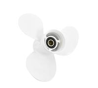 DEMULAX Outboard Propeller, for YAMAHA, 25hp 30hp 40hp 48hp 50hp 55hp 60hp 11 5/8 * 11 Motor Aluminum Alloy Screw Boat Engine Part 3 Blade Boat Propeller Replacement