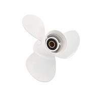 DEMULAX Outboard Propeller, for YAMAHA, 25hp 30hp 40hp 48hp 50hp 60hp 11 1/8 * 13 Aluminum Alloy Screw Motor Engine Part 3 Blade 13 Spline Boat Propeller Replacement