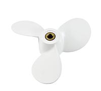 DEMULAX Outboard Propeller, for YAMAHA, 4hp 5hp 6hp 7 1/2 * 7-BA Boat Motor Aluminum Alloy Screw 9 Spline Tooth 3 Blade Marine Engine Patr Boat Propeller Replacement