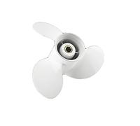 DEMULAX Outboard Propeller, for YAMAHA, 9.9hp 15hp 9 1/4 * 8 Boat Motor Aluminum Alloy 9.9 15 Screw Engine Parts 3 Blade 8 Spline Tooth Boat Propeller Replacement