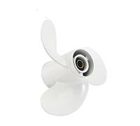 DEMULAX Outboard Propeller, for YAMAHA, 9.9hp 15hp 9 1/4 * 9 Boat Motor Aluminum Alloy Screw Ship Marine Engine Parts 3 Blade 8 Spline Boat Propeller Replacement