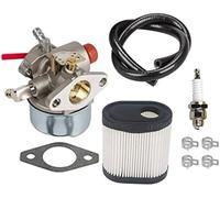 DEMULAX OxoxO Carburetor With 36905 Air Filter Fuel Line Tune-Up Kit Compatible with Toro 20016 20017 20018 6.75HP LV195EA LV195XA Recycler Lawn Mower Carb Air Filter Kit