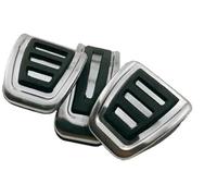DEMULAX Pedal Pad, for VW, for Caravelle, for Transporter T5 T6 T7 Doubleback Accelerator Brake Stainless Steel No Drilling Pedal Car Foot Pedals Car Pedal Cover Set(BLACK 3PIECES)
