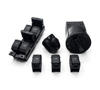 DEMULAX Power Mirror Window Headlight Fog Lamp Control Switch Knob With Floding, for VW, for Passat, B5, for Beetle, for Jetta, for Golf, MK4, for POLO, for Bora, SET Car Fog Light Switch