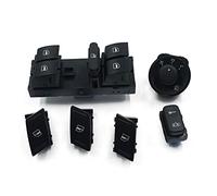 DEMULAX Power Side Mirror Window Door Control Switch Button, for Skoda, for Octavia, MK2 Yeti 2003-2014 1Z0962125A 1Z0959858B 1Z0 959 856 855 Side Mirror Switch