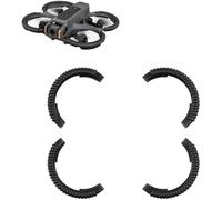 DEMULAX Propeller Guard Anti-collision Covers, for DJI, AVATA2 Drone Propellers Protector Bumper Ring Fluorescent Protective Covers TPU Skin Drone Propeller Guard(Black)