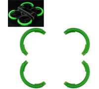 DEMULAX Propeller Guard Anti-collision Covers, for DJI, AVATA2 Drone Propellers Protector Bumper Ring Fluorescent Protective Covers TPU Skin Drone Propeller Guard(BLACK Fluorescent Green)