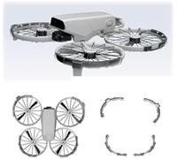 DEMULAX Propeller Guard, for DJI, flip, TPU Propellers Protector, Protective Bumper Ring, Prop Bumper Anti-Collision Protective Cover (black) Drone Propeller Guard(Black)