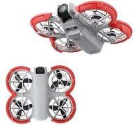 DEMULAX Propeller Guard Protector, for DJI, Neo, Drone Protective Bumper Ring Propellers Blades Anti-Collision TPU Prop Bumper Cover Bezel Guards (Gray) Drone Propeller Guard(Red)