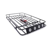 DEMULAX Racing Metal Roof Rack 235 * 140 * 20mm With Lamps Lights RC Crawler Car Toy Car Roof Rack