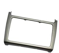 DEMULAX Radio Stereo Panel 2 DIN Car Radio Install Dash Panel Refitting Frame Kit Audio Fascia Trim Bezel Faceplate, for POLO, 2014 2015 2016 2017 Car Radio Fascia Panel(Silver grey)