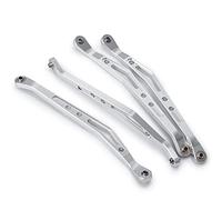 DEMULAX RC Car Upper And Lower Suspension Shift Link Rod Linkage 1/10 RC Crawler, for Axial, for Wraith 90018 Toy Car Suspension Arm(Upper-Silver)