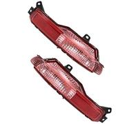 DEMULAX Rear Fog Light, for Infiniti, for Ex35 J50 2008 2009 2010 2011 2012 Ex37 2013 Car Assemblies 265501BA1A 265501BA1C Bumper Warning Reflector Lamp(BLACK 1 pair)