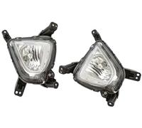 DEMULAX Rear Fog Light, for Kia, for Sorento, Lx, for Ex, 2016 2017 2018 Lights Signal Headlights Car Accessories Replacement 86525C6020 86526C6020 Bumper Warning Reflector Lamp(BLACK 1 pair)