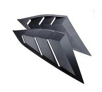 DEMULAX Rear Quarter Window Louvers Spoiler Cover Panel Side Gill, for Accord, 2018~2020 10th Car Accessories ABS Molding Spoilers Rear Window Spoiler(BLACK Matte Black)