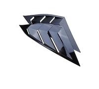 DEMULAX Rear Quarter Window Louvers Spoiler Cover Panel Side Gill, for Accord, 2018~2020 10th Car Accessories ABS Molding Spoilers Rear Window Spoiler(BLACK Glossy Black)